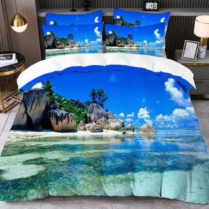 91家纺网 家纺一手货源 找家纺 jit跨境数码印花被套三件套一件代发temu希音集采shein亚马逊速卖通pod模式