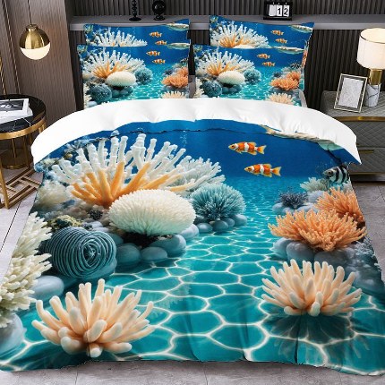 91家纺网 家纺一手货源 找家纺 jit跨境数码印花被套三件套一件代发temu希音集采shein亚马逊速卖通pod模式