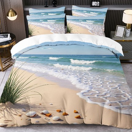 91家纺网 家纺一手货源 找家纺 jit跨境数码印花被套三件套一件代发temu希音集采shein亚马逊速卖通pod模式