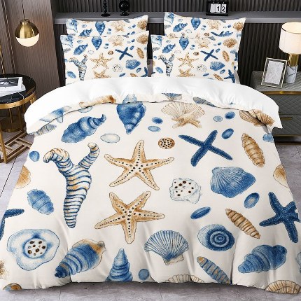 jit跨境数码印花被套三件套一件代发temu希音集采shein亚马逊速卖通pod模式