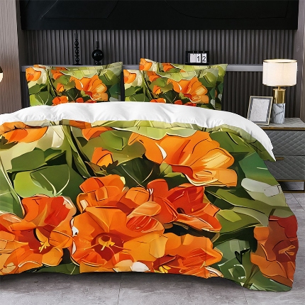 91家纺网 家纺一手货源 找家纺 jit跨境数码印花被套三件套一件代发temu希音集采shein亚马逊速卖通pod模式