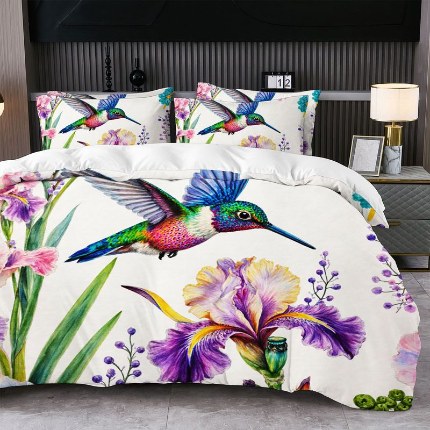 91家纺网 家纺一手货源 找家纺 jit跨境数码印花被套三件套一件代发temu希音集采shein亚马逊速卖通pod模式