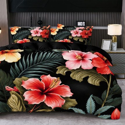 91家纺网 家纺一手货源 找家纺 jit跨境数码印花被套三件套一件代发temu希音集采shein亚马逊速卖通pod模式