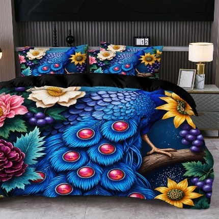 91家纺网 家纺一手货源 找家纺 jit跨境数码印花被套三件套一件代发temu希音集采shein亚马逊速卖通pod模式