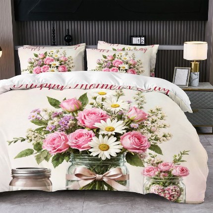 91家纺网 家纺一手货源 找家纺 jit跨境数码印花被套三件套一件代发temu希音集采shein亚马逊速卖通pod模式