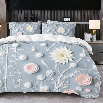 91家纺网 家纺一手货源 找家纺 jit跨境数码印花被套三件套一件代发temu希音集采shein亚马逊速卖通pod模式