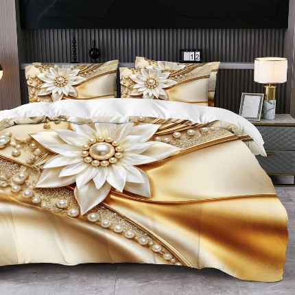 91家纺网 家纺一手货源 找家纺 jit跨境数码印花被套三件套一件代发temu希音集采shein亚马逊速卖通pod模式