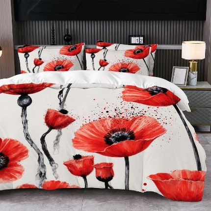 91家纺网 家纺一手货源 找家纺 jit跨境数码印花被套三件套一件代发temu希音集采shein亚马逊速卖通pod模式