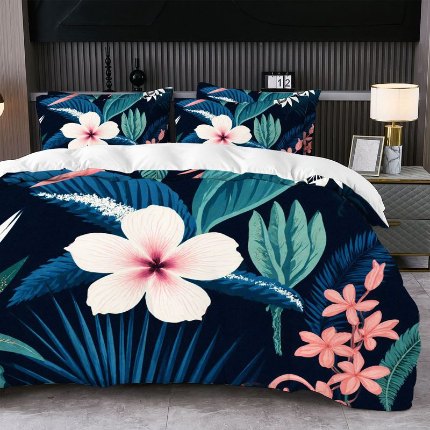 91家纺网 家纺一手货源 找家纺 jit跨境数码印花被套三件套一件代发temu希音集采shein亚马逊速卖通pod模式