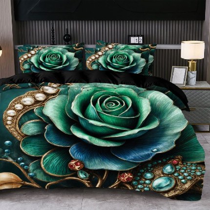 91家纺网 家纺一手货源 找家纺 jit跨境数码印花被套三件套一件代发temu希音集采shein亚马逊速卖通pod模式