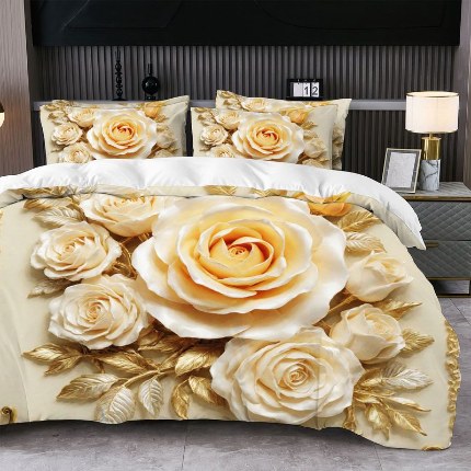 91家纺网 家纺一手货源 找家纺 jit跨境数码印花被套三件套一件代发temu希音集采shein亚马逊速卖通pod模式