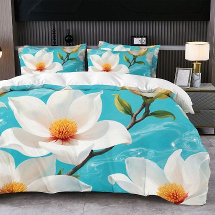 91家纺网 家纺一手货源 找家纺 jit跨境数码印花被套三件套一件代发temu希音集采shein亚马逊速卖通pod模式