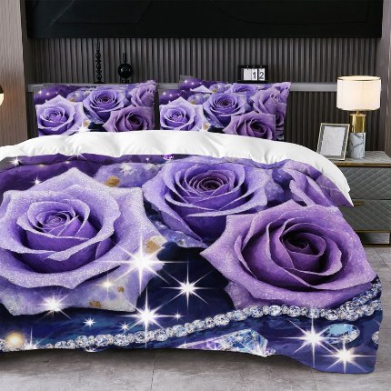 91家纺网 家纺一手货源 找家纺 jit跨境数码印花被套三件套一件代发temu希音集采shein亚马逊速卖通pod模式