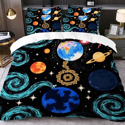 91家纺网 家纺一手货源 找家纺 jit跨境数码印花被套三件套一件代发temu希音集采shein亚马逊速卖通pod模式