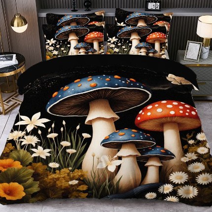 91家纺网 家纺一手货源 找家纺 jit跨境数码印花被套三件套一件代发temu希音集采shein亚马逊速卖通pod模式