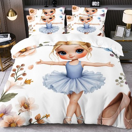 jit跨境数码印花被套三件套一件代发temu希音集采shein亚马逊速卖通pod模式