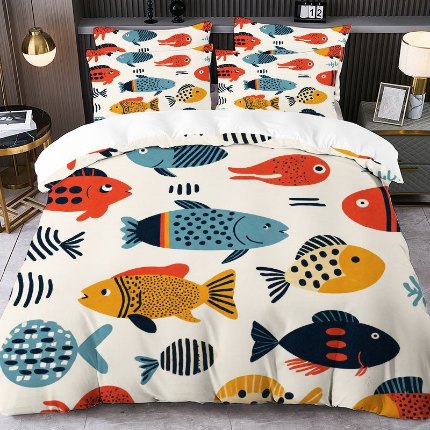 91家纺网 家纺一手货源 找家纺 jit跨境数码印花被套三件套一件代发temu希音集采shein亚马逊速卖通pod模式