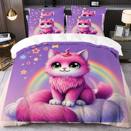 91家纺网 家纺一手货源 找家纺 jit跨境数码印花被套三件套一件代发temu希音集采shein亚马逊速卖通pod模式