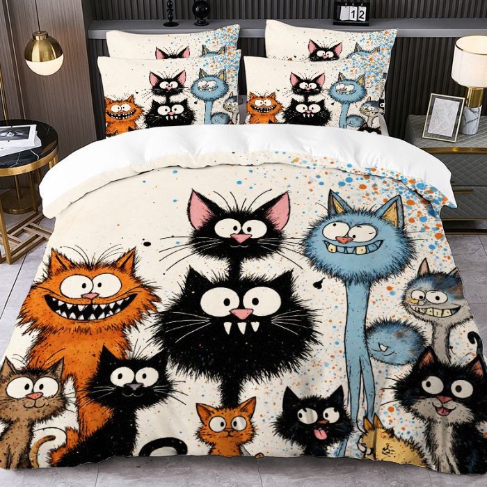 91家纺网 家纺一手货源 找家纺 jit跨境数码印花被套三件套一件代发temu希音集采shein亚马逊速卖通pod模式