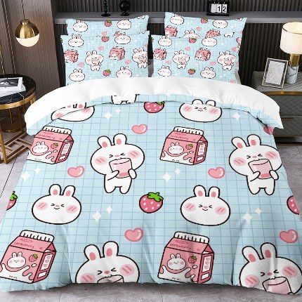 91家纺网 家纺一手货源 找家纺 jit跨境数码印花被套三件套一件代发temu希音集采shein亚马逊速卖通pod模式