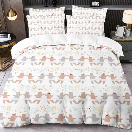 91家纺网 家纺一手货源 找家纺 jit跨境数码印花被套三件套一件代发temu希音集采shein亚马逊速卖通pod模式