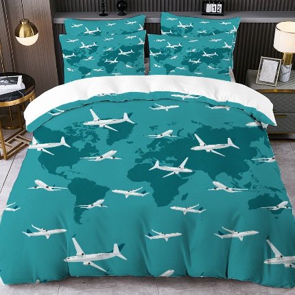 91家纺网 家纺一手货源 找家纺 jit跨境数码印花被套三件套一件代发temu希音集采shein亚马逊速卖通pod模式