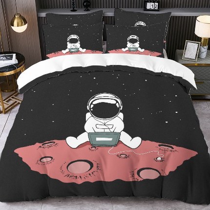 jit跨境数码印花被套三件套一件代发temu希音集采shein亚马逊速卖通pod模式