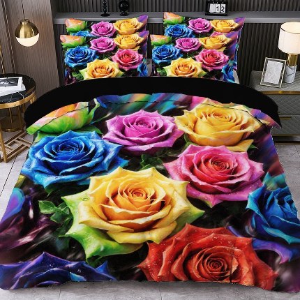 91家纺网 家纺一手货源 找家纺 jit跨境数码印花被套三件套一件代发temu希音集采shein亚马逊速卖通pod模式