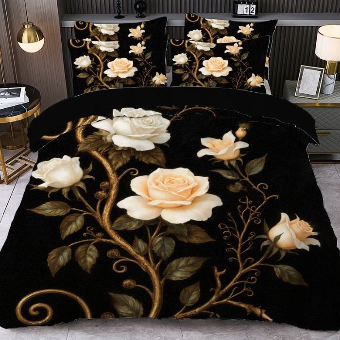 91家纺网 家纺一手货源 找家纺 jit跨境数码印花被套三件套一件代发temu希音集采shein亚马逊速卖通pod模式