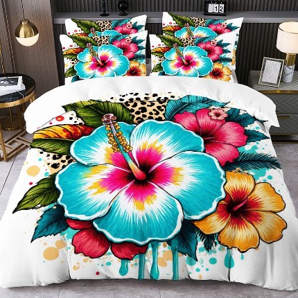 91家纺网 家纺一手货源 找家纺 jit跨境数码印花被套三件套一件代发temu希音集采shein亚马逊速卖通pod模式