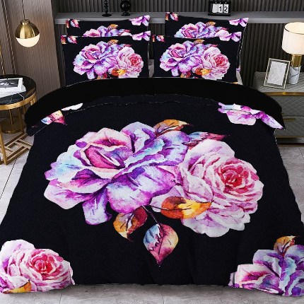 91家纺网 家纺一手货源 找家纺 jit跨境数码印花被套三件套一件代发temu希音集采shein亚马逊速卖通pod模式