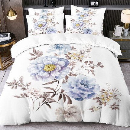 91家纺网 家纺一手货源 找家纺 jit跨境数码印花被套三件套一件代发temu希音集采shein亚马逊速卖通pod模式