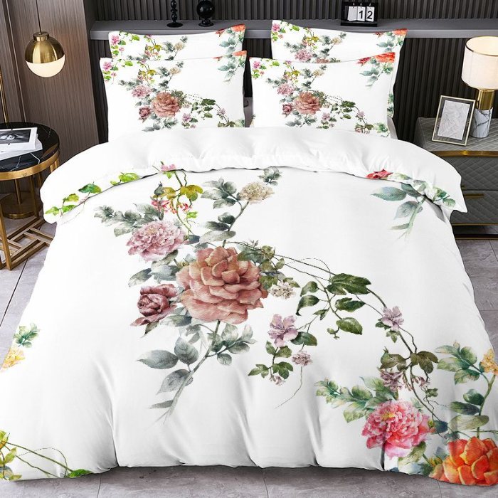 91家纺网 家纺一手货源 找家纺 jit跨境数码印花被套三件套一件代发temu希音集采shein亚马逊速卖通pod模式