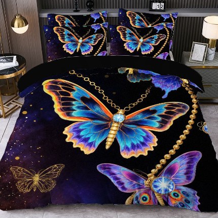 91家纺网 家纺一手货源 找家纺 jit跨境数码印花被套三件套一件代发temu希音集采shein亚马逊速卖通pod模式