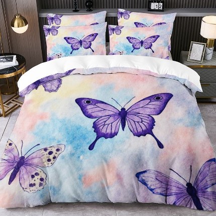 91家纺网 家纺一手货源 找家纺 jit跨境数码印花被套三件套一件代发temu希音集采shein亚马逊速卖通pod模式