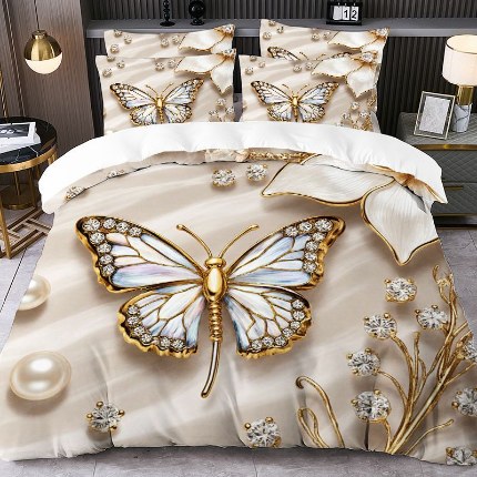 91家纺网 家纺一手货源 找家纺 jit跨境数码印花被套三件套一件代发temu希音集采shein亚马逊速卖通pod模式