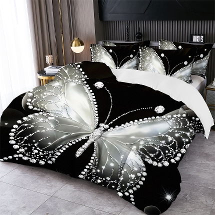 91家纺网 家纺一手货源 找家纺 jit跨境数码印花被套三件套一件代发temu希音集采shein亚马逊速卖通pod模式