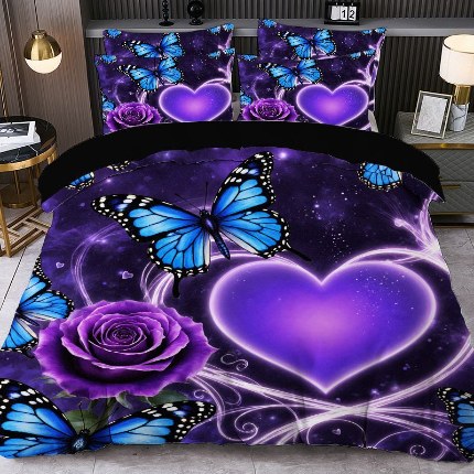 91家纺网 家纺一手货源 找家纺 jit跨境数码印花被套三件套一件代发temu希音集采shein亚马逊速卖通pod模式