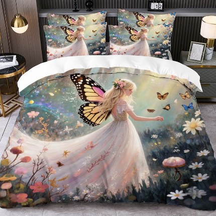 91家纺网 家纺一手货源 找家纺 jit跨境数码印花被套三件套一件代发temu希音集采shein亚马逊速卖通pod模式