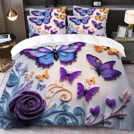 91家纺网 家纺一手货源 找家纺 jit跨境数码印花被套三件套一件代发temu希音集采shein亚马逊速卖通pod模式