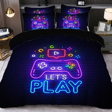 jit跨境数码印花被套三件套一件代发temu希音集采shein亚马逊速卖通pod模式