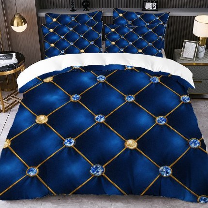 91家纺网 家纺一手货源 找家纺 jit跨境数码印花被套三件套一件代发temu希音集采shein亚马逊速卖通pod模式