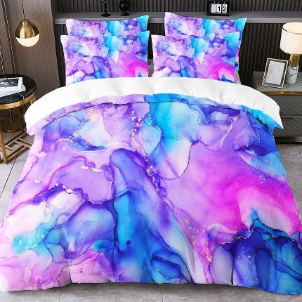 91家纺网 家纺一手货源 找家纺 jit跨境数码印花被套三件套一件代发temu希音集采shein亚马逊速卖通pod模式