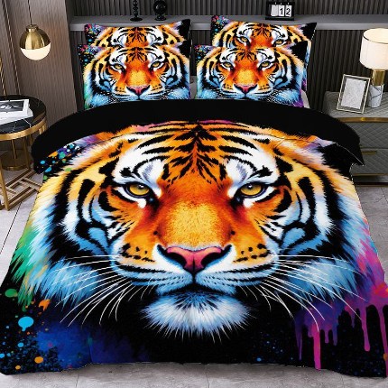 91家纺网 家纺一手货源 找家纺 jit跨境数码印花被套三件套一件代发temu希音集采shein亚马逊速卖通pod模式