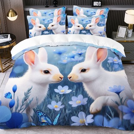 91家纺网 家纺一手货源 找家纺 jit跨境数码印花被套三件套一件代发temu希音集采shein亚马逊速卖通pod模式