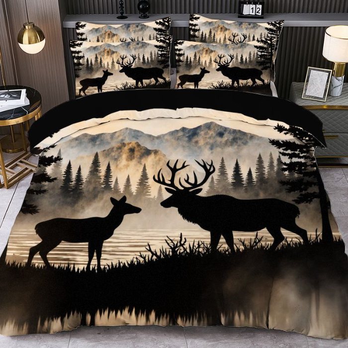 91家纺网 家纺一手货源 找家纺 jit跨境数码印花被套三件套一件代发temu希音集采shein亚马逊速卖通pod模式