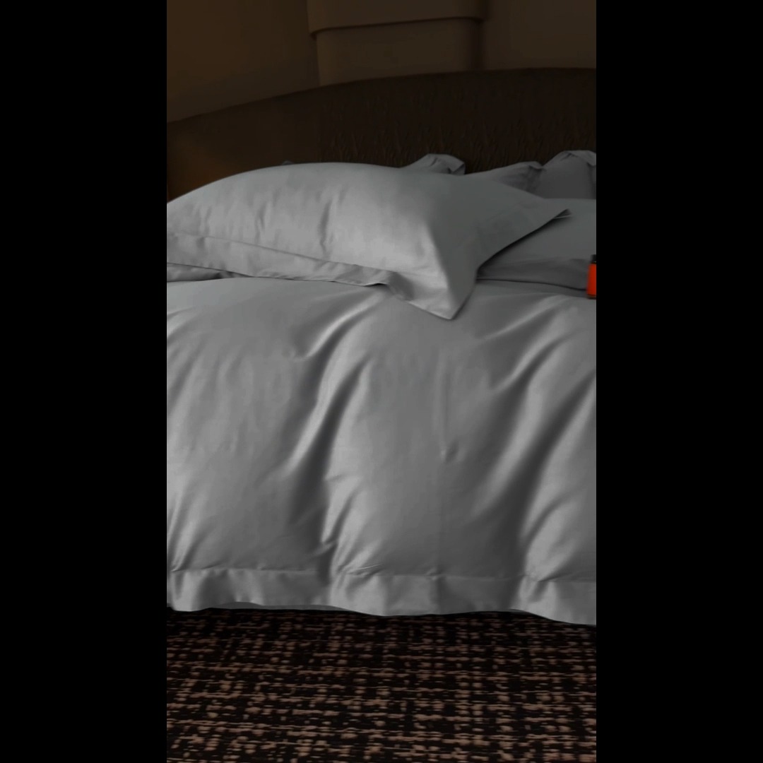 91家纺网 家纺一手货源 找家纺 （总）2025新款纯色长绒棉全棉纯棉轻奢四件套- 克里斯