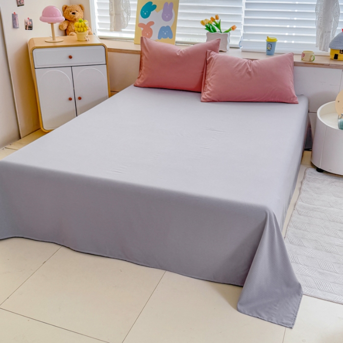 91家纺网 家纺一手货源 找家纺 2026新款苏东来家纺外贸出口跨境韩国提花棉四件套高端超柔手感超好（长期做，十年不换款） T豆沙+T灰色