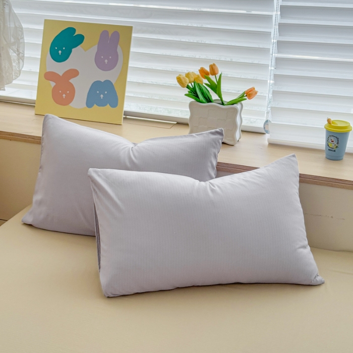 91家纺网 家纺一手货源 找家纺 2026新款苏东来家纺外贸出口跨境韩国提花棉四件套高端超柔手感超好（长期做，十年不换款） T灰色+T卡其