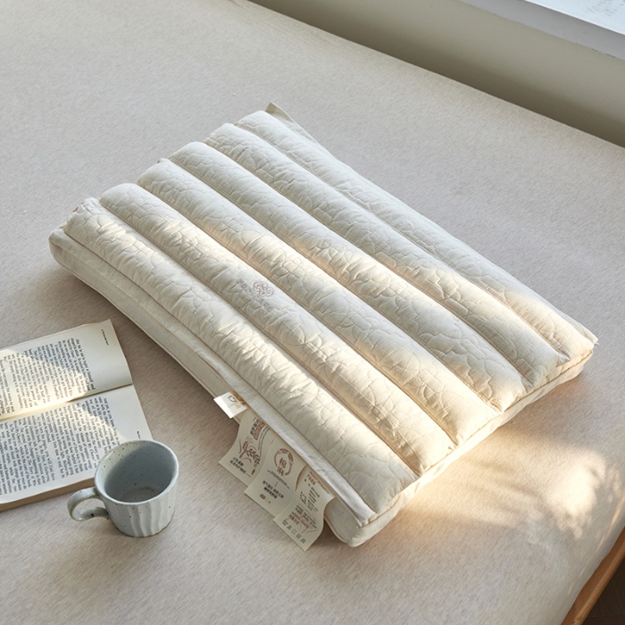 91家纺网 家纺一手货源 找家纺 （总）2026新款 棉麻牵引荞麦护颈枕芯枕头 可拆卸荞麦护颈枕芯明目荞麦